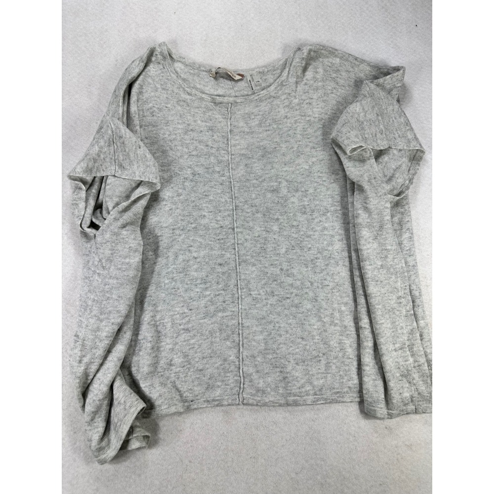 Soft Surroundings Womens Gray Knit Poncho Top Oversized L/XL Layering Sweater
